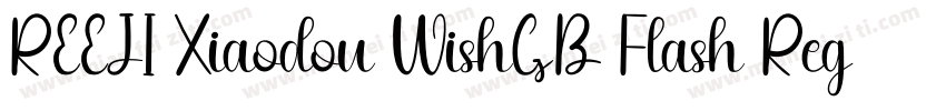 REEJI Xiaodou WishGB Flash Regular字体转换